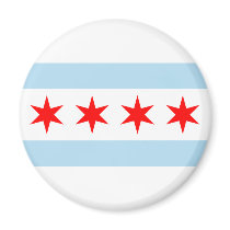 Chicago Flag Fridge Magnets