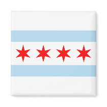 Chicago Flag Magnets