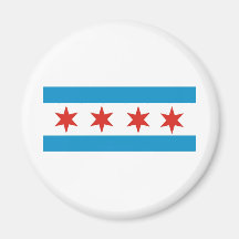 chicago flag magnets
