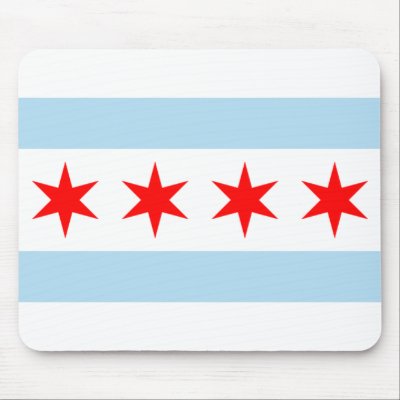 Chicago Flag Mousepad by dawngrace