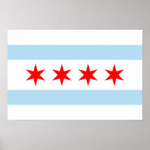 Chicago Flag Print