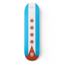 Chicago Flag Skate Board Decks