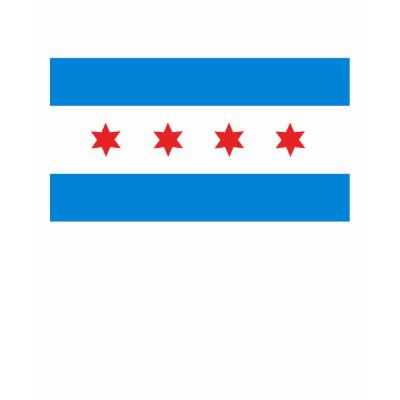 Chicago Flag T-shirt by FlagTshirts