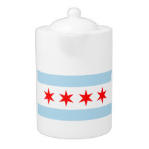 Chicago flag teapot!