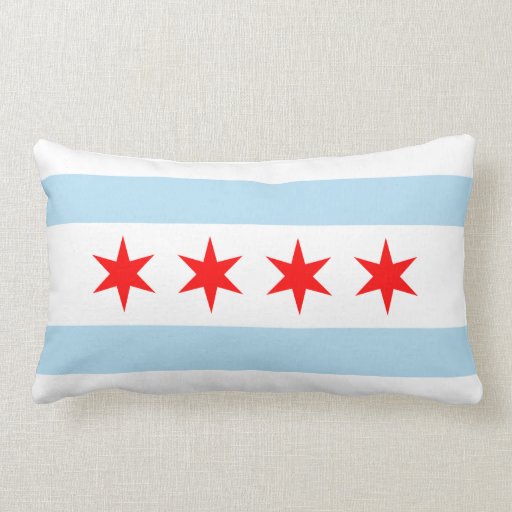 Chicago Flag Throw Pillow Zazzle