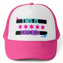 chicago flag truker hat by mvg_13 chicago flag truker hat