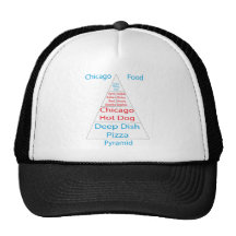 Chicago Food Pyramid Mesh Hat