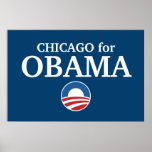 CHICAGO for Obama custom your city personalized Print