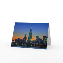 Chicago Framed in Sunset Cards