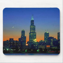 Chicago Framed in Sunset mousepads
