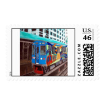 Chicago Graffiti El Train Stamp