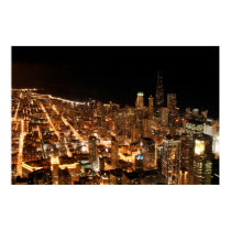 Chicago Hancock Building posters
