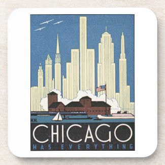 Chicago Has Everything Beverage Coasters