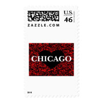 Chicago Heart postage by coolartistry Chicago Heart postage