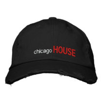 chicago, HOUSE Embroidered Baseball Caps