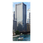 Chicago IL - Chicago River Near Wabash Ave. Bridge Rack Card Template