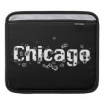 Chicago IL Mafia History Boss Gunshots Holes Sign iPad Sleeves