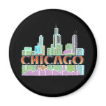 Chicago IL Fridge Magnet