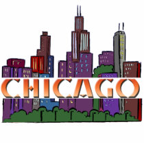 Chicago  IL Acrylic Cut Out