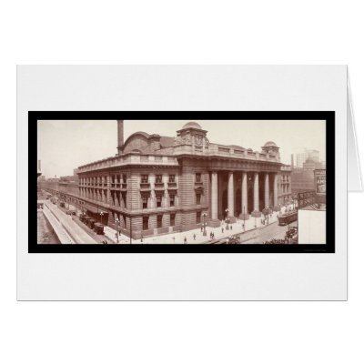 Chicago, IL Railroad Photo 1912 Greeting Card by lc_panoramicphotos