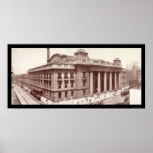 Chicago, IL Railroad Photo 1912 Print