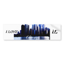 Chicago Illinois Bumper Sticker