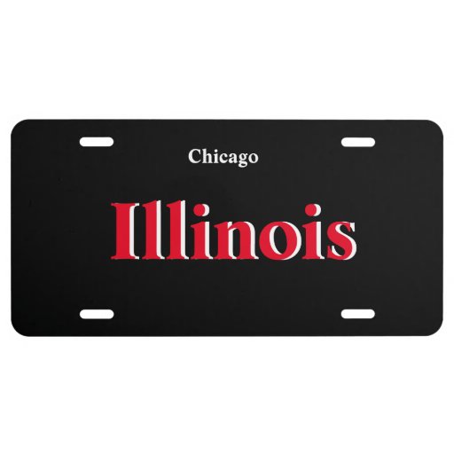 Chicago, Illinois License Plate Zazzle