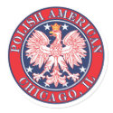 Chicago Illinois Polish stickers
