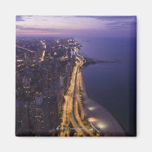 Chicago, Illinois, USA 6 Fridge Magnets