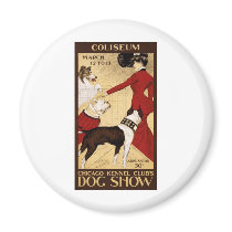 Chicago Kennel Club's Dog Show, Advertising Poster Refrigerator Magnets