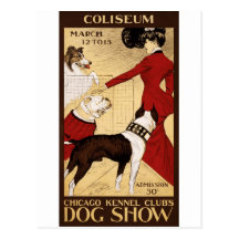Chicago Kennel Club's Dog Show, Advertising Poster Postcards