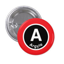 Chicago L Argyle Red Line buttons