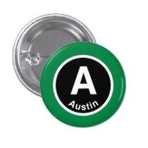 Chicago L Austin Green Line Button buttons