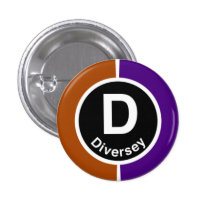 Chicago L Diversey Brown/Purple Line buttons