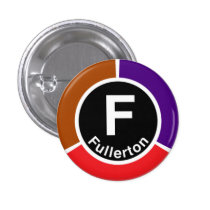 Chicago L Fullerton Brown/Red/Purple Line buttons
