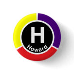 Chicago L Howard Red/Purple/Yellow Line buttons