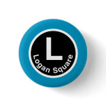 Chicago L Logan Square Blue Line buttons