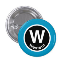 Chicago L Western Blue Line buttons