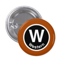 Chicago L Western Brown Line buttons