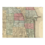 Chicago Map by Mitchell Postcard