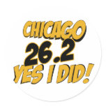 Chicago Marathon stickers