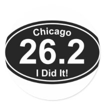 Chicago Marathon stickers