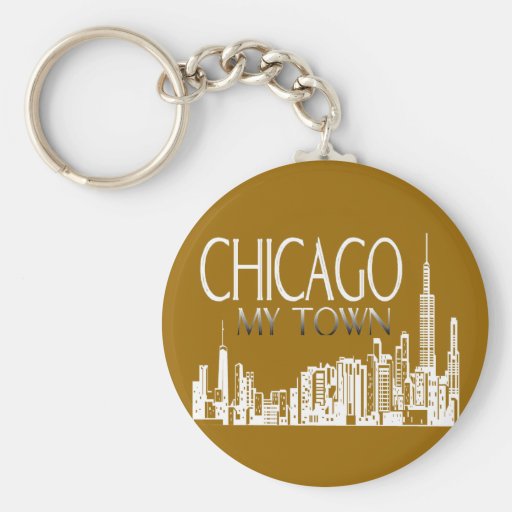 Chicago My Town Keychain