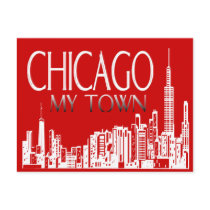 Chicago My Town postcards by figstreetstudio Chicago My Town postcards