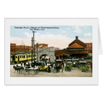 Chicago & Northwestern Railway, Des Moines, Iowa Greeting Cards