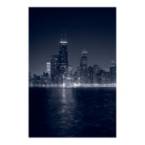 Chicago On The Lake, Black & White posters