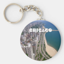 Chicago panoramic view keychains