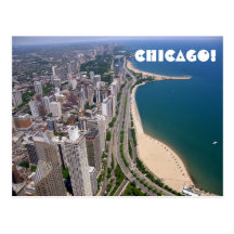 Chicago panoramic view post card