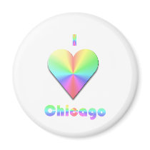 Chicago -- Pastels magnets by CulturalPerspective5 Chicago -- Pastels magnets