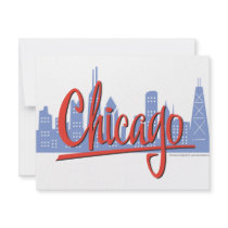 CHICAGO-RED invitations
